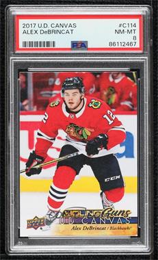 2017-18 Upper Deck - UD Canvas #C114 - Young Guns - Alex DeBrincat [PSA 8 NM‑MT]