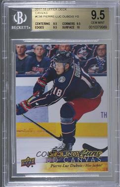 2017-18 Upper Deck - UD Canvas #C98 - Young Guns - Pierre-Luc Dubois [BGS 9.5 GEM MINT]