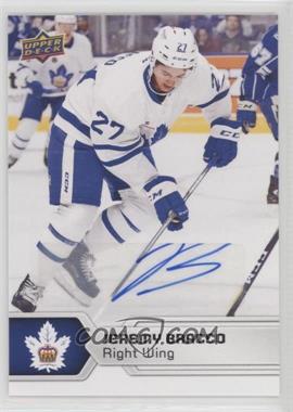 2017-18 Upper Deck AHL - [Base] - Autographs #35 - Jeremy Bracco