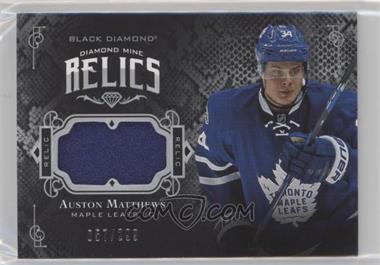 2017-18 Upper Deck Black Diamond - Diamond Mine Memorabilia #DM-AM - Auston Matthews /299