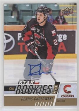 2017-18 Upper Deck CHL - [Base] - Autographs #383 - Star Rookies - Dennis Cholowski