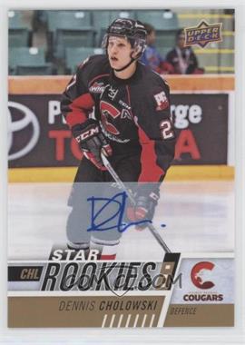 2017-18 Upper Deck CHL - [Base] - Autographs #383 - Star Rookies - Dennis Cholowski