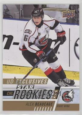 2017-18 Upper Deck CHL - [Base] - Exclusives #317 - Star Rookies - Alex Beaucage /100