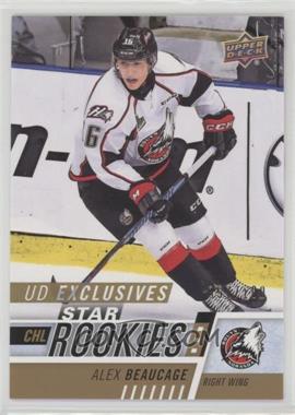 2017-18 Upper Deck CHL - [Base] - Exclusives #317 - Star Rookies - Alex Beaucage /100