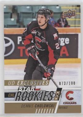 2017-18 Upper Deck CHL - [Base] - Exclusives #383 - Star Rookies - Dennis Cholowski /100