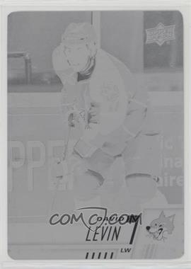 2017-18 Upper Deck CHL - [Base] - Printing Plate Black #101 - David Levin /1