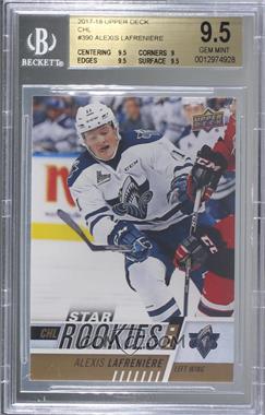 2017-18 Upper Deck CHL - [Base] #390 - Star Rookies - Alexis Lafreniere [BGS 9.5 GEM MINT]