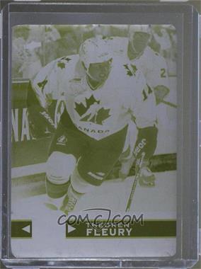 2017-18 Upper Deck Canadian Tire Team Canada - [Base] - Printing Plate Yellow #79 - Theoren Fleury /1