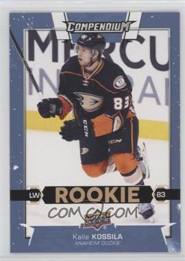 2017-18 Upper Deck Compendium - [Base] - Blue #295 - Rookies - Kalle Kossila