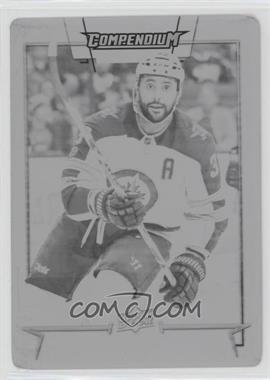 2017-18 Upper Deck Compendium - [Base] - Printing Plate Black #828 - Dustin Byfuglien /1