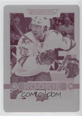 2017-18 Upper Deck Compendium - [Base] - Printing Plate Magenta #587 - Rookies - Tim Heed /1