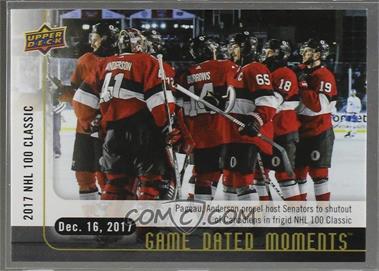 2017-18 Upper Deck Game Dated Moments - [Base] #26 - 1st Period - (Dec. 16, 2017) - Senators, Canadiens Face-Off at TD Place Stadium for the NHL 100 Classic