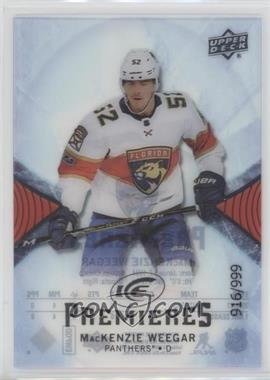 2017-18 Upper Deck Ice - [Base] #129 - Ice Premieres - Mackenzie Weegar /999