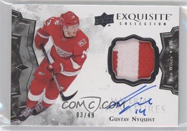 2017-18 Upper Deck Ice - Exquisite Material Signatures #EMS-GN - Gustav Nyquist /49