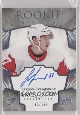 2017-18 Upper Deck Ice - Exquisite Rookie Signatures #ERS-ES - Evgeny Svechnikov /199