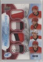 Justin Williams, Jordan Staal, Victor Rask, Teuvo Teravainen #/25