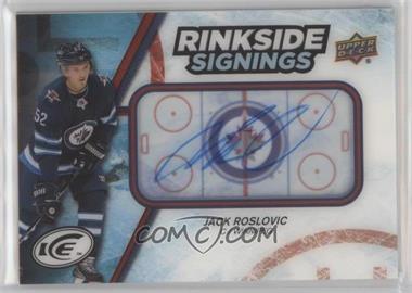 2017-18 Upper Deck Ice - Rinkside Signings #RS-JR - Jack Roslovic