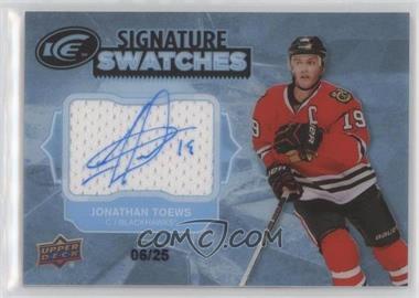 2017-18 Upper Deck Ice - Signature Swatches #SS-JT - Jonathan Toews /25