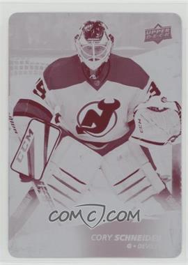 2017-18 Upper Deck MVP - [Base] - Printing Plate Magenta #22 - Cory Schneider /1