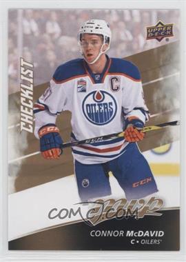 2017-18 Upper Deck MVP - [Base] #100 - Checklist - Connor McDavid