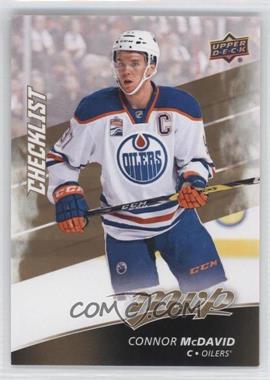 2017-18 Upper Deck MVP - [Base] #100 - Checklist - Connor McDavid