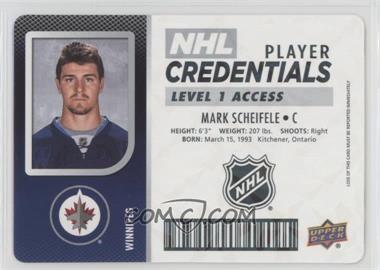 2017-18 Upper Deck MVP - NHL Player Credentials - Level 1 Access #NHL-MS - Mark Scheifele