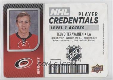 2017-18 Upper Deck MVP - NHL Player Credentials - Level 1 Access #NHL-TT - Teuvo Teravainen