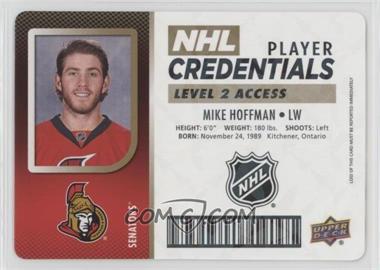 2017-18 Upper Deck MVP - NHL Player Credentials - Level 2 Access #NHL-MH - Mike Hoffman