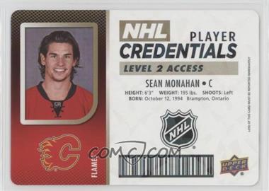 2017-18 Upper Deck MVP - NHL Player Credentials - Level 2 Access #NHL-SM - Sean Monahan
