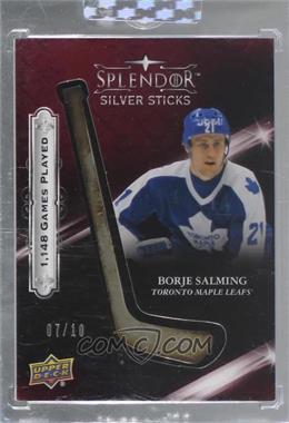 2017-18 Upper Deck Splendor - Splendor Sticks - Silver #SST-BS - Borje Salming /10 [Uncirculated]