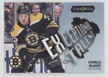 2017-18 Upper Deck Synergy - Exceptional Talent #ET-33 - Charlie McAvoy