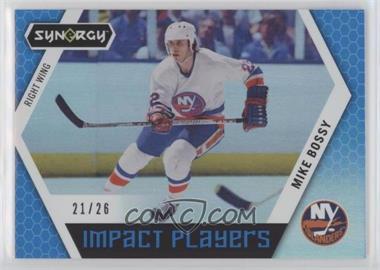 2017-18 Upper Deck Synergy - Impact Players - Blue #IP-17 - Mike Bossy /26
