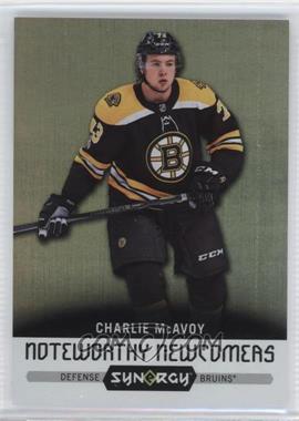 2017-18 Upper Deck Synergy - Noteworthy Newcomers #NN-20 - Charlie McAvoy