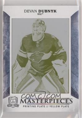 2017-18 Upper Deck The Cup - [Base] - Masterpieces Printing Plate Yellow Framed #CUP-41 - Devan Dubnyk /1