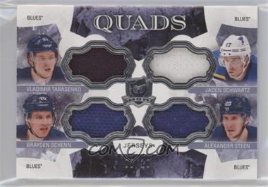 2017-18 Upper Deck The Cup - Cup Quads Jerseys #C4-STL - Vladimir Tarasenko, Jaden Schwartz, Brayden Schenn, Alexander Steen /10