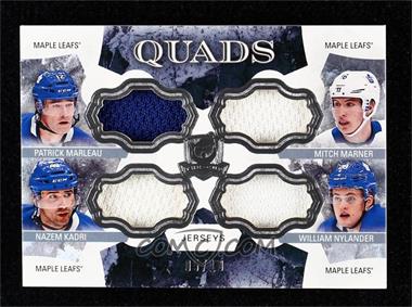 2017-18 Upper Deck The Cup - Cup Quads Jerseys #C4-TML - Patrick Marleau, Mitch Marner, Nazem Kadri, William Nylander /10