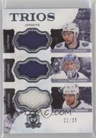 Tyler Johnson, Andrei Vasilevskiy, Victor Hedman #/25