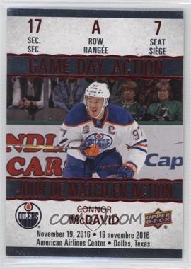 2017-18 Upper Deck Tim Hortons Collector's Series - Game Day Action #GDA-7 - Connor McDavid