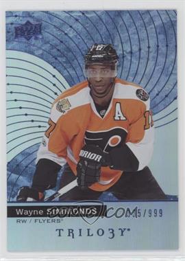 2017-18 Upper Deck Trilogy - [Base] - Blue Foil #7 - Wayne Simmonds /999