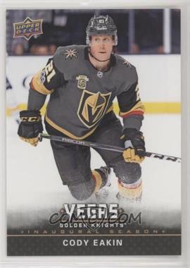 2017-18 Upper Deck Vegas Golden Knights - [Base] #21 - Cody Eakin
