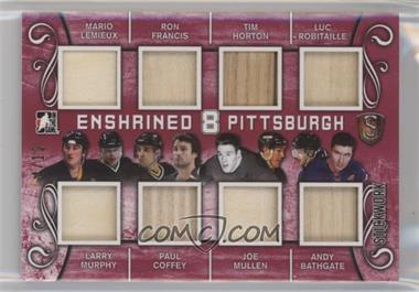 2017 Leaf In the Game Stickwork - Enshrined 8 Franchise - Red #E8F-09 - Mario Lemieux, Larry Murphy, Ron Francis, Paul Coffey, Tim Horton, Joe Mullen, Luc Robitaille, Andy Bathgate /12