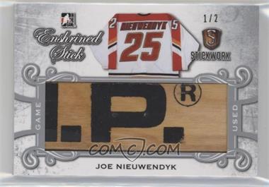 2017 Leaf In the Game Stickwork - Enshrined Stick - Silver #ES-13 - Joe Nieuwendyk /2