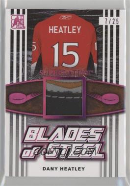 2017 Leaf In the Game Superlative - Blades of Steel - Magenta Spectrum Foil #BS-04 - Dany Heatley /25