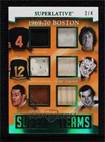 Bobby Orr, Phil Esposito, Wayne Cashman, Gerry Cheevers, Johnny Bucyk, Ken Hodg…