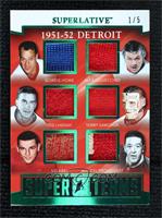 Gordie Howe, Alex Delvecchio, Ted Lindsay, Terry Sawchuk, Sid Abel, Marcel Pron…