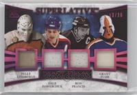 Pelle Lindbergh, Dale Hawerchuk, Ron Francis, Grant Fuhr #/20