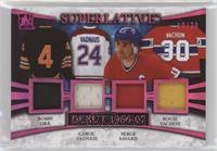 Bobby Orr, Carol Vadnais, Serge Savard, Rogie Vachon #/20