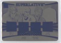 Brett Hull, Adam Oates, Wendel Clark, Gary Suter #/1