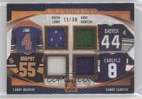 Kevin Lowe, Dave Babych, Larry Murphy, Randy Carlyle #/30
