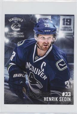 2017 Subway Vancouver Canucks Team Issue - [Base] #33 - Henrik Sedin